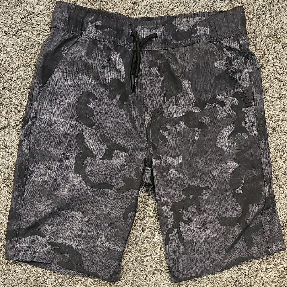 Timberland Kids Camo Shorts - Black and Gray